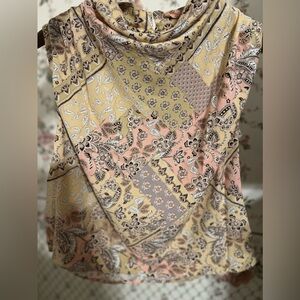 Fate blouse cowl layered blouse